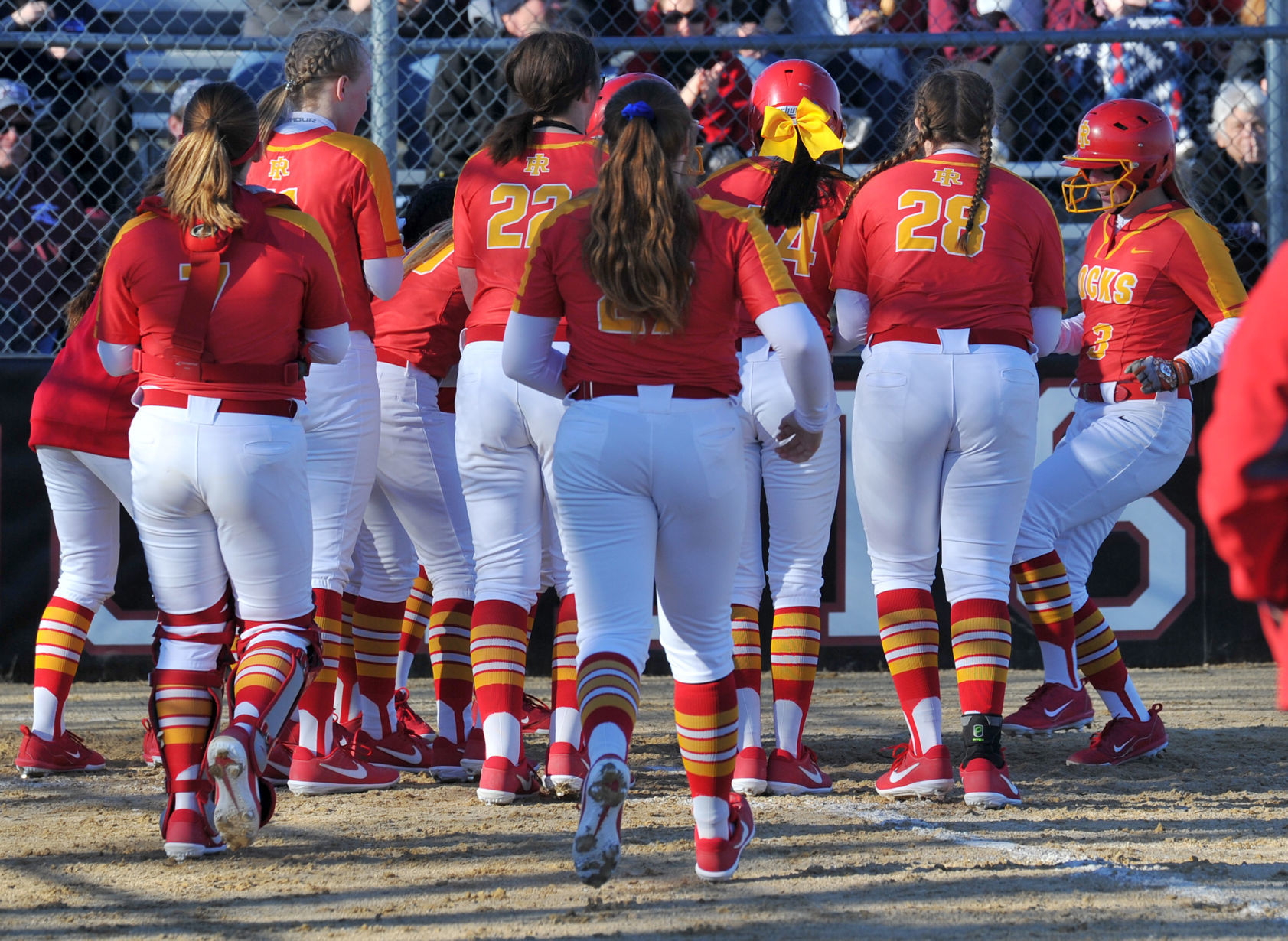 Rock Island at Rockridge softball